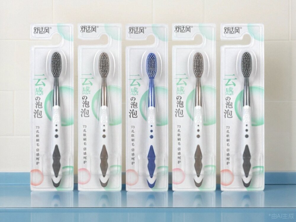 舒适风舒爽牙刷软毛大头高密丝柔牙刷护龈男女学生成人9008牙刷